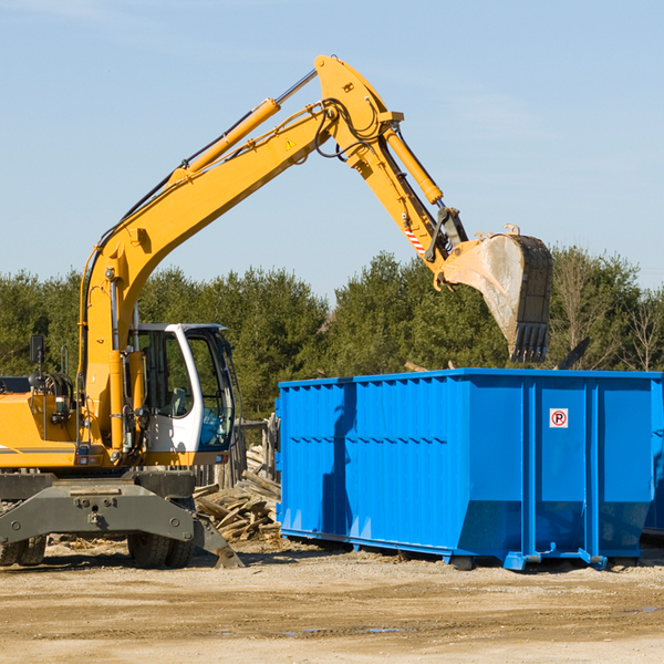 what happens if the residential dumpster is damaged or stolen during rental in Blockton